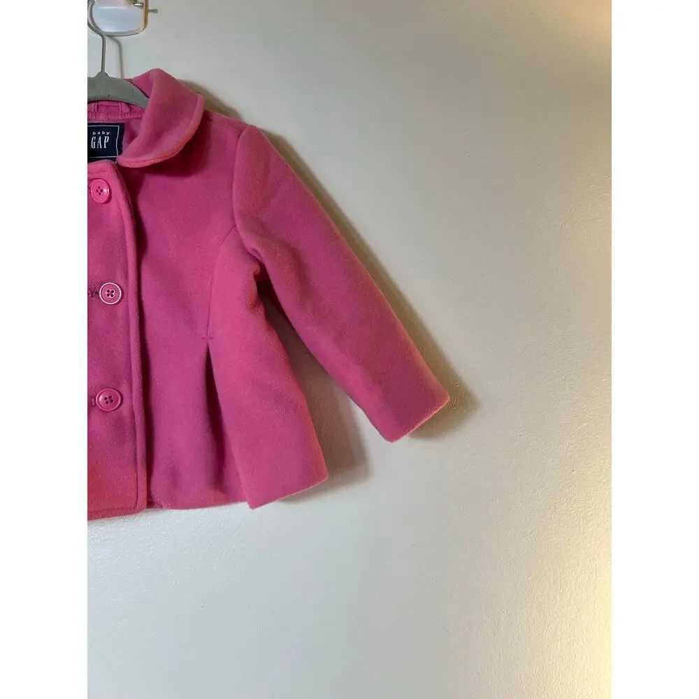 BABY GAP Girl’s Pink Peacoat / Size: 12-18 Months